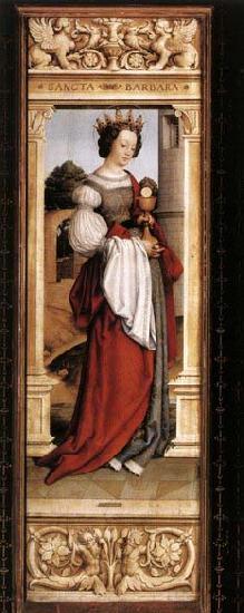 HOLBEIN, Hans the Younger St Barbara oil painting image